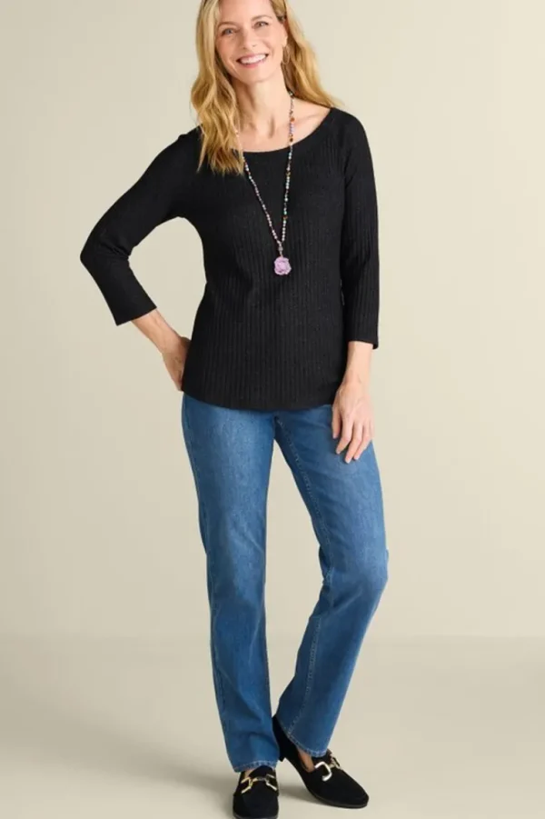 Soft Surroundings Veda Rib Top- Tops