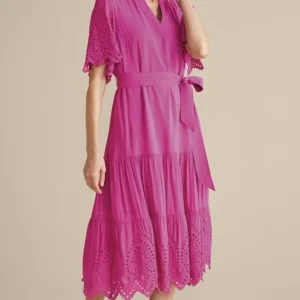 Soft Surroundings Verena Eyelet Midi Dress- Dresses