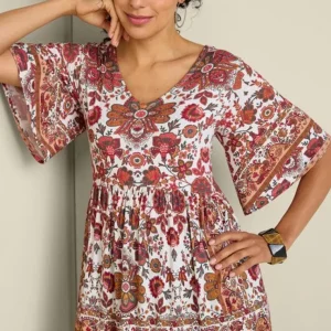 Soft Surroundings Vina Short Sleeve Tunic- Tops | Tunics & Leggings