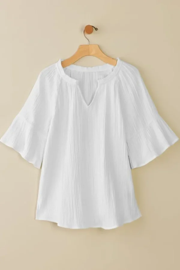 Soft Surroundings Vinka Gauze Pullover- Tops