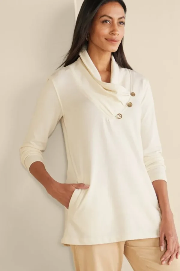 Soft Surroundings Westminster Tunic Sweatshirt- Tops | Tunics & Leggings