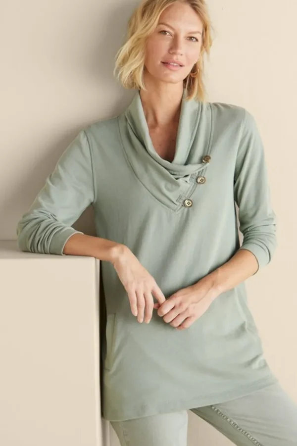 Soft Surroundings Westminster Tunic Sweatshirt- Tops | Tunics & Leggings