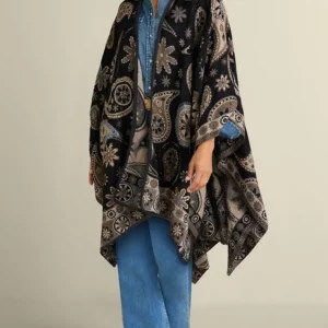 Soft Surroundings Yasmin Embroidered Wrap- Toppers | Jackets & Coats