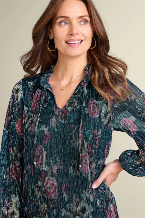 Soft Surroundings Yvonne Shimmer Top- Tops