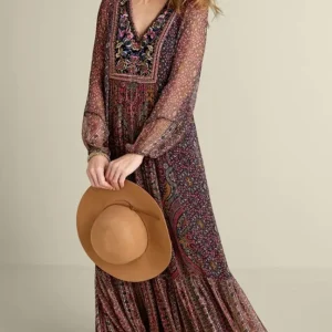 Soft Surroundings Zellige Maxi Dress- Dresses